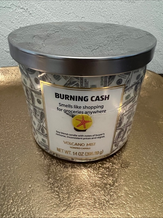 Manifesting Money Burn Candle Collection Other - #2021**Burning Cash Volcano Mist Scented Candle - Money Print